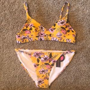 Yellow Floral Bikini
